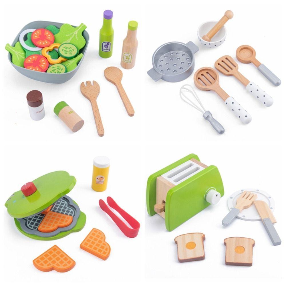 Toaster Kitchen Pretend Play Toaster Machine Cooking Model Set  Children Toys