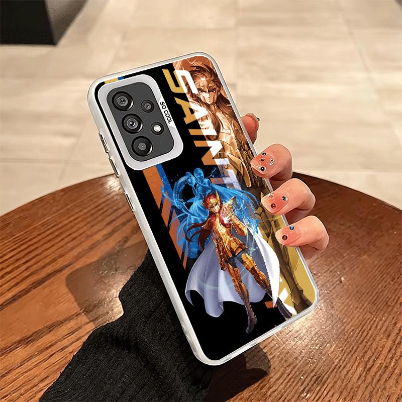 Мягкий чехол для телефона с аниме S-Saint S-Seiya для Samsung A17 A16 A15 A14 A13 A57 A56 A55 A54 A53 A37 A36 A35 A34 A33 A26 A25 A24 A23 A5