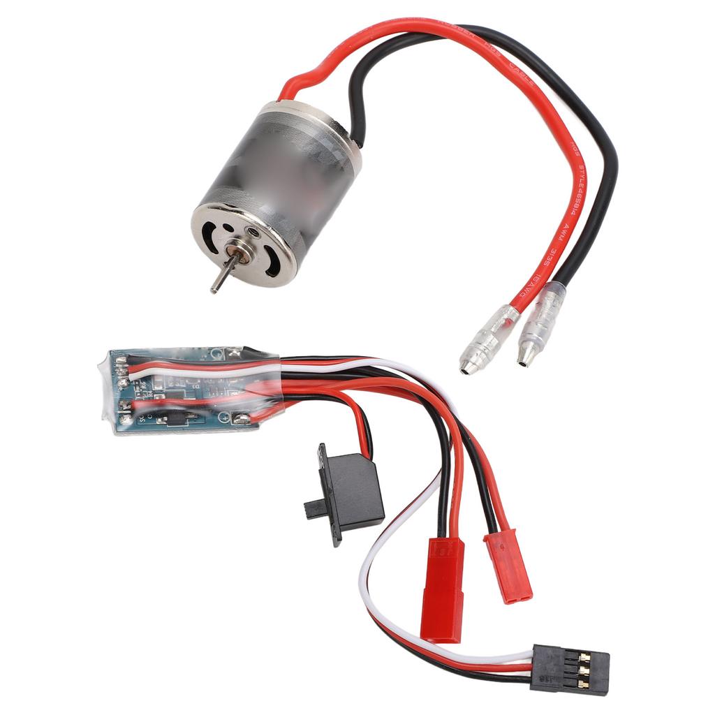 RC Brushed Motor ESC Combo Stainless Steel High Torsion Low Noise 31T Motor and 30A ESC with JST