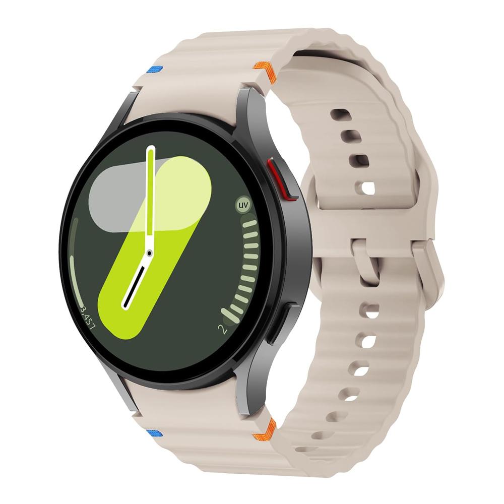 Спортивные ремешки для Samsung Galaxy watch 4/5/6/7/6 classic 44мм 40мм 2 шт. Оригинальный силиконовый браслет correa Galaxy watch 7 Band