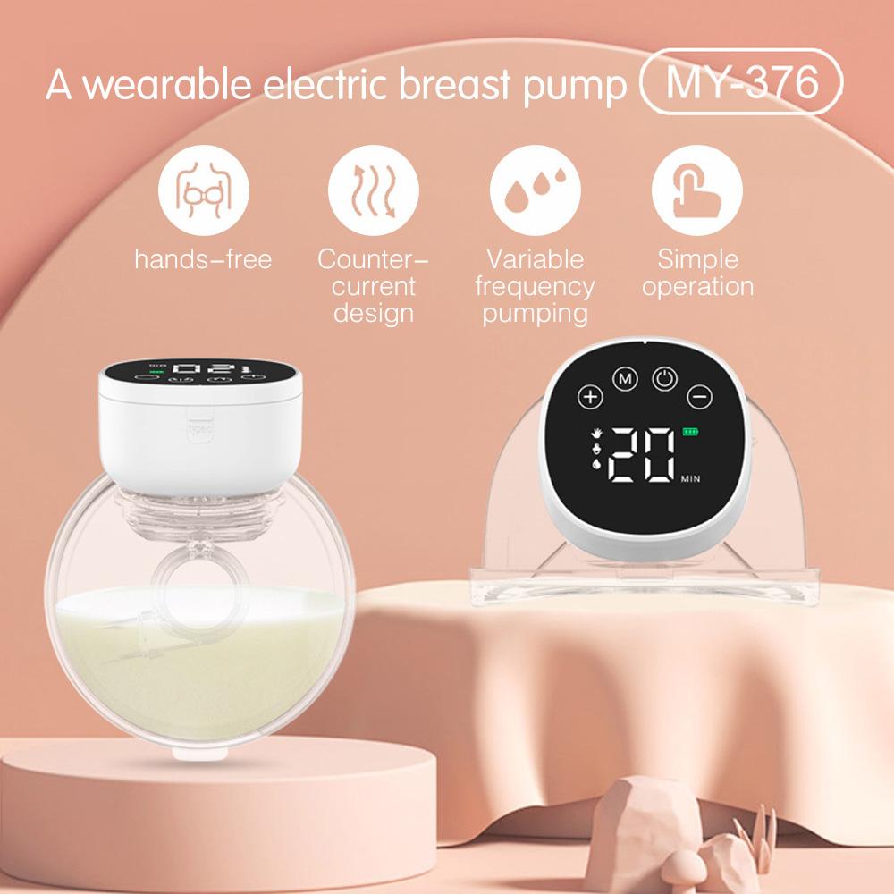 Носимая грудь Pum Hands Free Электрический молокоотсос Бесшумный невидимый молокоотсос 3 режима 9 уровней всасывания Емкость 180 мл