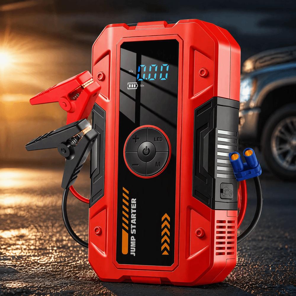 Digital Display Tire Inflator Weatherproof Car Jump Box Portable Power Bank Car Battery Start