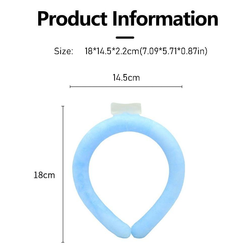 Для лета Ледяное кольцо Охладитель для шеи Многоразовая охлаждающая повязка на шею Трубка для охлаждения горячей шеи Работники на открытом воздухе