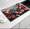 Пион Цветок 3D Впитывающий Нескользящий Коврик для Кухонной Столешницы KTY