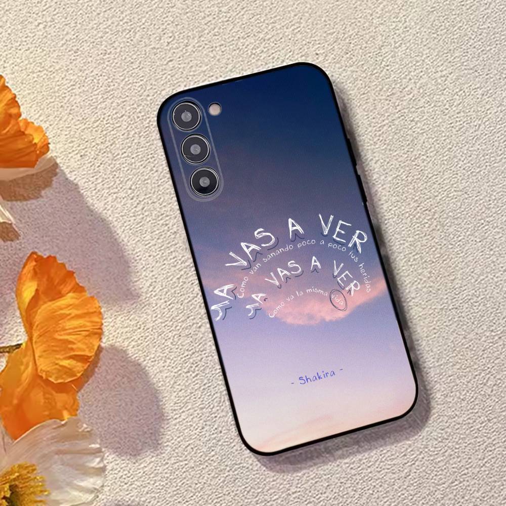Singer S-Shakira Fashion Phone Case Black Silicone Soft For Samsung Galaxy A73,A72,A71,A70,A53,A52,A51