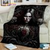 Horror Skull Girl Dead Gothic Undead Female Blanket,Soft Throw Blanket for Home Bedroom Bed Sofa Picnic Travel Cover Blanket Kid