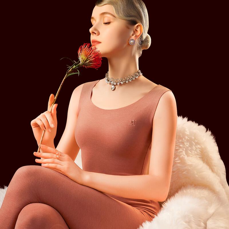 Montagut Women's Cashmere Silk Seamless Thermal Base Layer Vest