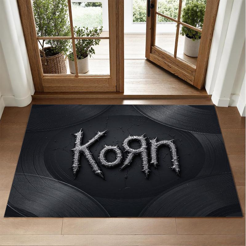 Korn Design Crystal Velvet Rug Soft Decorative Mat for Bedroom Entrance