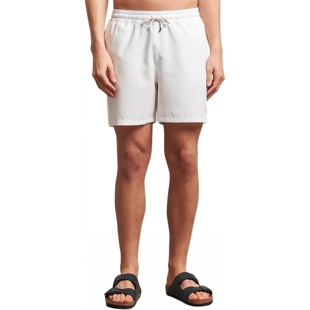 Polo Ralph Lauren Однотонные Шорты-Бермуды на Шнуровке с Кружевом Мужские Белый 710957782-014