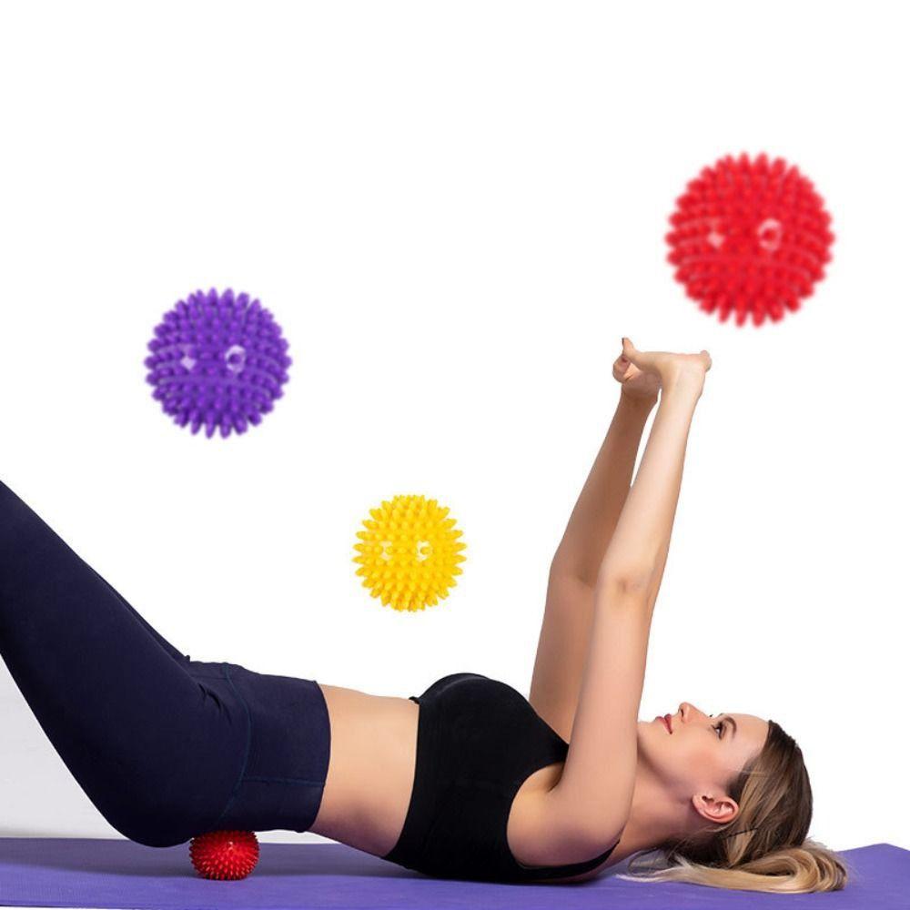 Мяч-ежик для спортзала Массажный мяч Массаж триггерных точек Шипастый массажный мяч Мячи для йоги и терапии