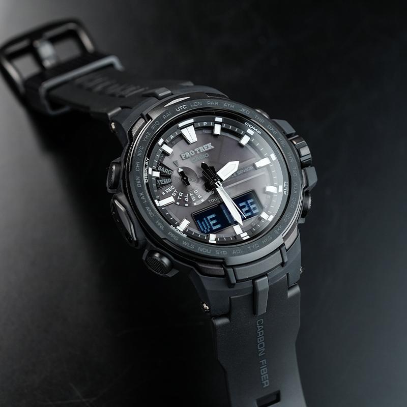 Casio Мужские часы PRO TREK Черные PRW-6100Y-1BPR PRW-6100Y-1BPR