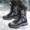 Camouflage Printing Winter Boots Women's Waterproof Hiking Snow Boots Desert Boots Lightweight Boots Durable Combat Boots for Girls Boots