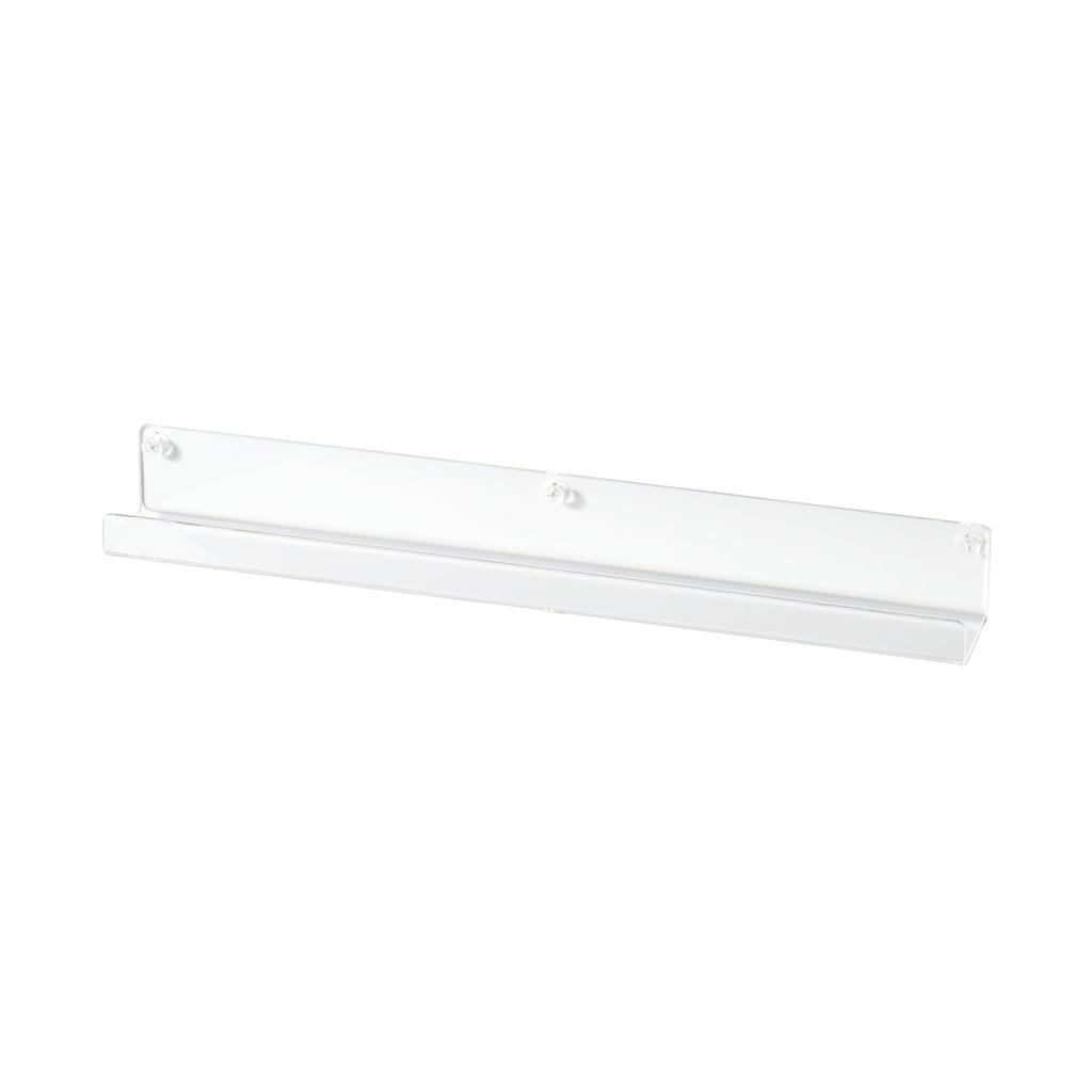 MUJI Acrylic W44 X D6 X NDG22A3A Wall-mounted Display, L-shaped, Approx. H2.5/5cm