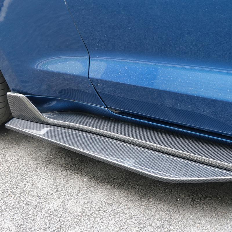 GT500 Carbon Fiber Side Skirts for 2015-2022 Ford Mustang Modification