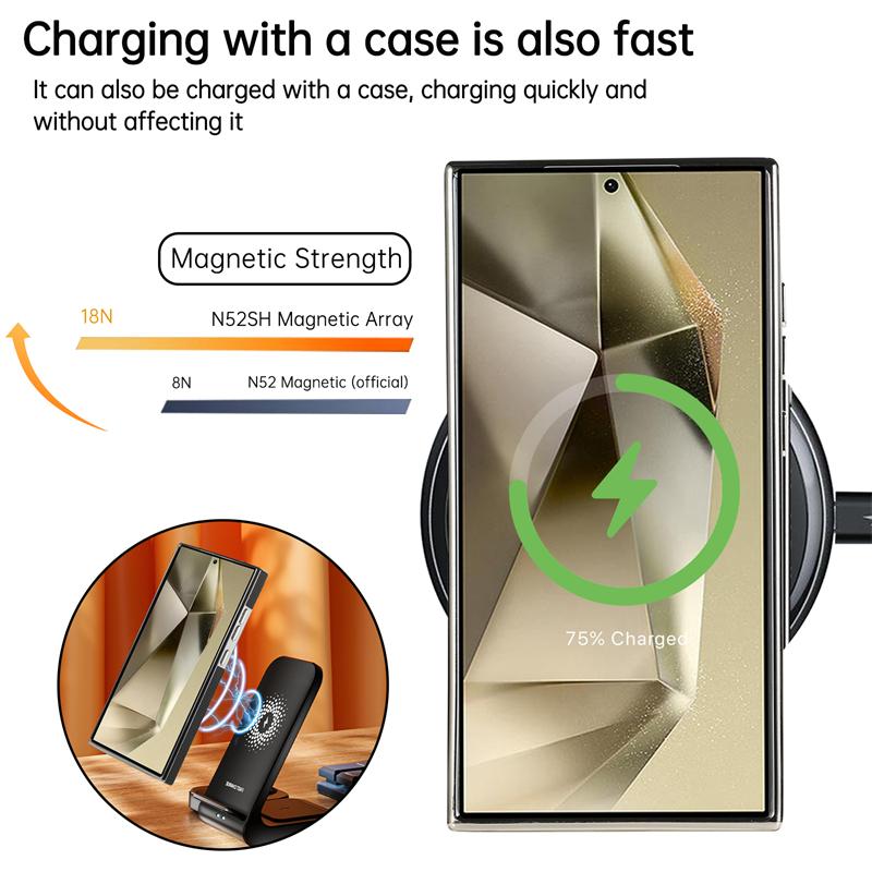 Роскошный магнитный чехол из углеродного волокна Magsafe для Samsung Galaxy S24 S22 Ultra S23 Plus S24Ultra S23Ultra Macsafe задняя крышка