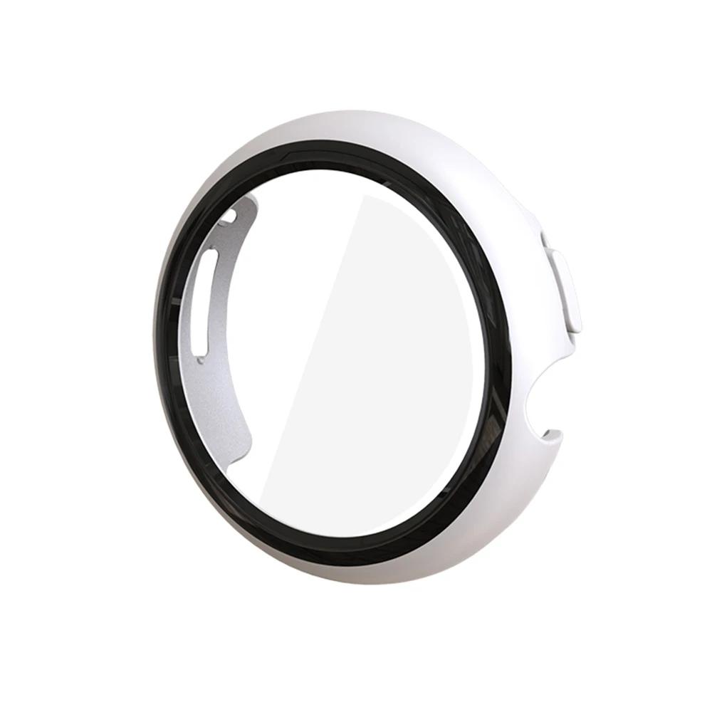 Стекло+Чехол для Google Pixel Watch 4 45мм 41мм PC Чехол Защитный бампер по всему корпусу Закаленное Защита экрана от царапин для Pixel watch4