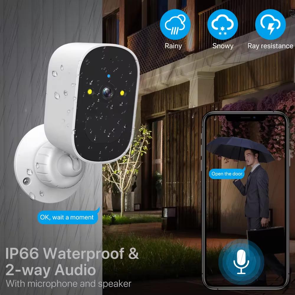 LS VISION 1080P HD WIFI камера Встроенная батарея Солнечная наружная беспроводная камера безопасности PIR Сигнализация человека CCTV Видеонаблюдение ICsee APP