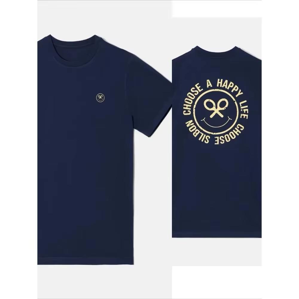 Модная футболка SILBON для мужчин Топы Y2K Харадзюку Роскошный бренд Принт букв Футболка Летняя футболка с коротким рукавом Redtube