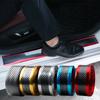 Car Door Sill Protector Stickers Anti Scratch Rubber Strip Carbon Fiber Car Threshold Protection Bumper Film Sticker Car