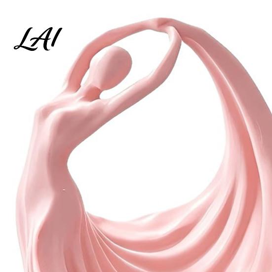 Elegant Jewelry Tray Ballerina Tray 3D Printed Dancer Sculpture Ring Holder for Earrings Necklaces Bedroom Vanity Decor Matte Pink Storage Entryway