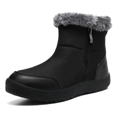 Ziitop Легкие короткие зимние ботинки с теплыми толстыми повседневными зимними ботинками для поездок на работу и легко надеваемые и снимаемые женские водонепроницаемые на флисовой подкладке,
