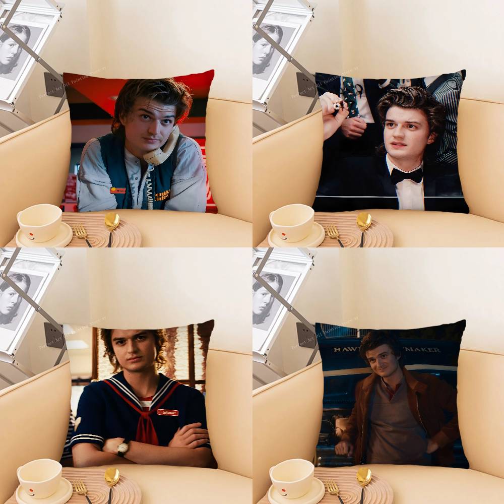 pc JJoe KKeery Djo Steve Harrington ST Pillow Case Fashion Square Pillowcase Bedroom Sofa Room Ins Decoration Leisure