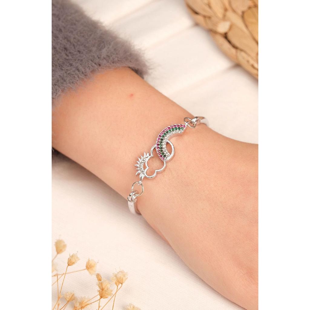 Женский позолоченный однотонный браслет