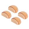 4pcs Wood Door Stopper Multipurpose Silent Prevents Collision Drilling Free Shock Absorbent Door Bum