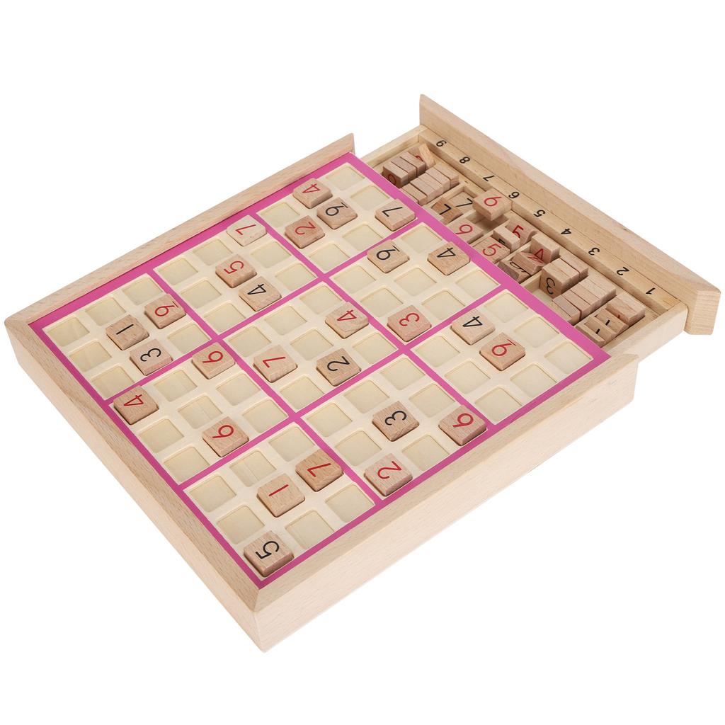 Деревянные шахматы с последовательными числами для детей Логическое обучение Образовательная игра
