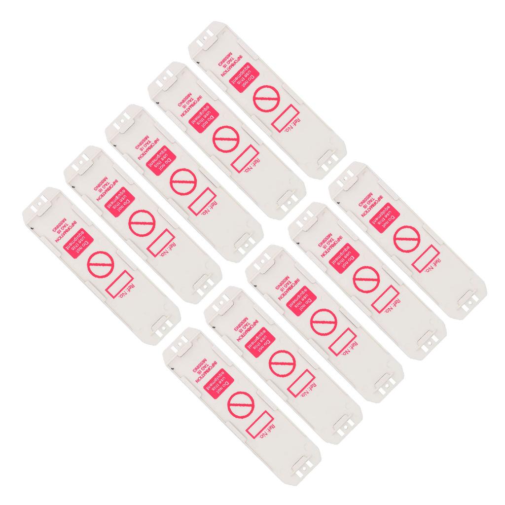 10 шт. пластиковый держатель статуса лесов для тегов проверки безопасности, не используйте держатели лесов