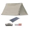 Палатка FIELDOOR Pup Tent 320 с полом из поликоттона, раздвоенными стойками, внутренняя палатка в комплекте, подвесной стиль с юбкой, военный костер, огнестойкий светильник