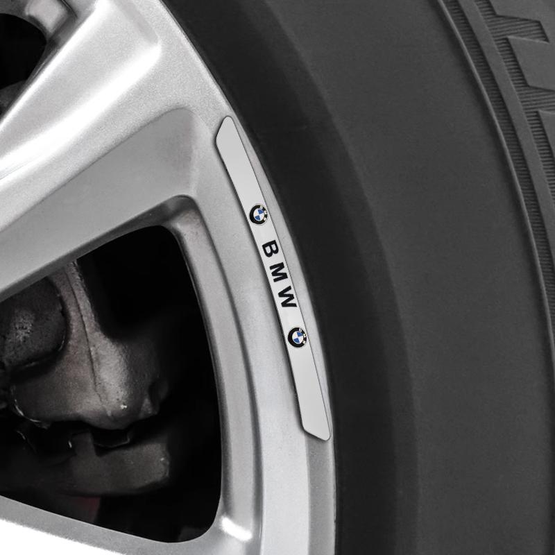 FA64Pcs Aluminum Car Styling Wheel Hub Badge Tire Rim Stickers For BMW M Emblem E46 E36 E34 F10 E90 F30 E60 F30 E53 E30 E92 E87