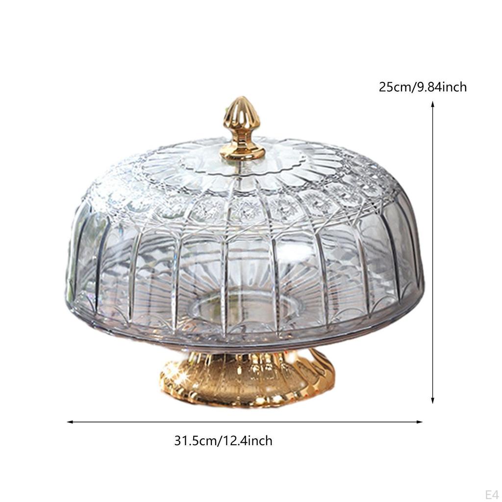 Подставка для торта с крышкой для подачи десертов и фруктов