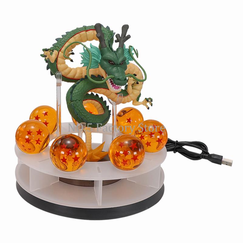 Новый набор светодиодных фигурок Действия Dragon Ball Z Шенрон Ночники Шенрон Хрустальные Шары Полка Фигурка Модель Рождественский Подарок Игрушки