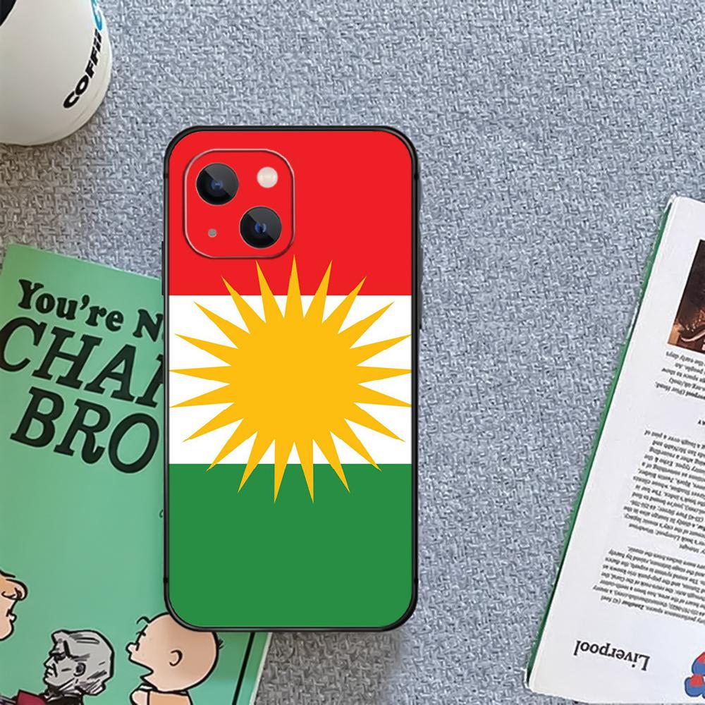 Чехол для телефона с курдским флагом Курдистана для iPhone Xiaomi Mi Samsung Galaxy Redmi Note AS 11 12 13 14 15 22 23 24 5G Pro Plus Max Fe Ultra