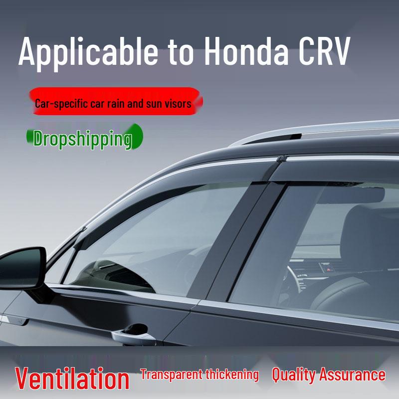 Дефлекторы боковых окон Honda CRV (от дождя и солнца): Дефлекторы окон и дверей