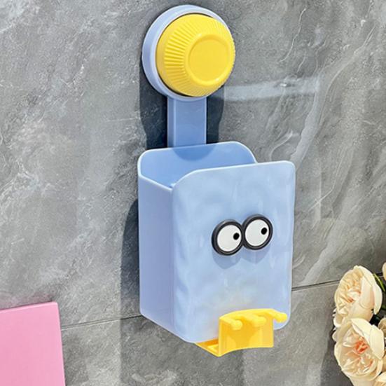 Настенный органайзер-подставка для зубных щеток с отделением для хранения, высокая грузоподъемность