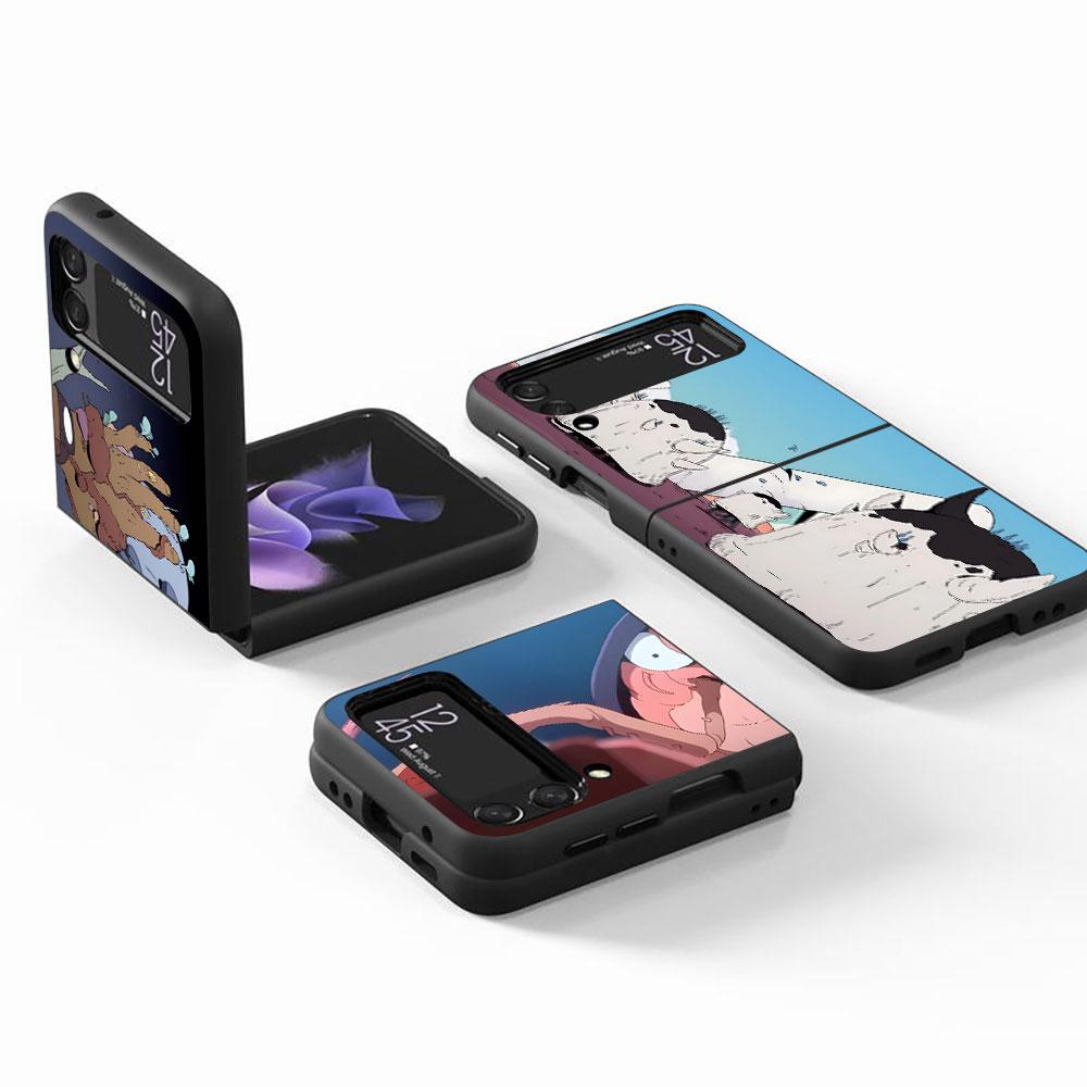 Scavengers Reign Comic Case для Samsung Galaxy Z Flip3 5G Flip4 PC Hard Phone Shell Z Flip 4 3 Black Coque Zflip3 Zflip4 Cover