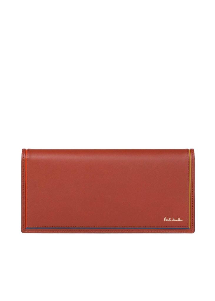 Bright Stripe Color Line Overlap Long Wallet Flap Long Wallet with Coin Purse Folding Wallet Genuine Cosmetic Box Shop Bag Set 873904 BPS076 No Name