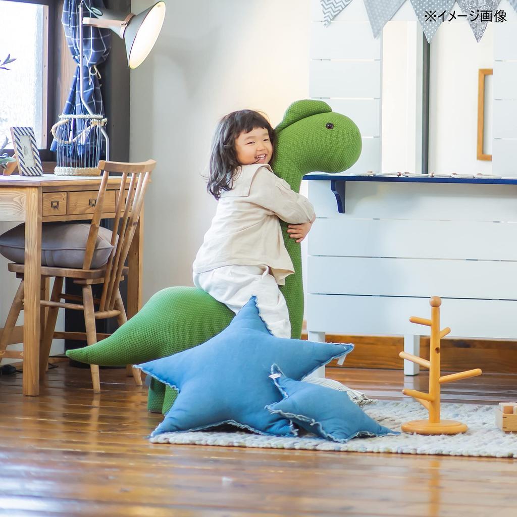 Sekikagu плюшевый табурет животное динозавр грузоподъемность 80 кг хлопок вязание зеленая ложка Me 332579