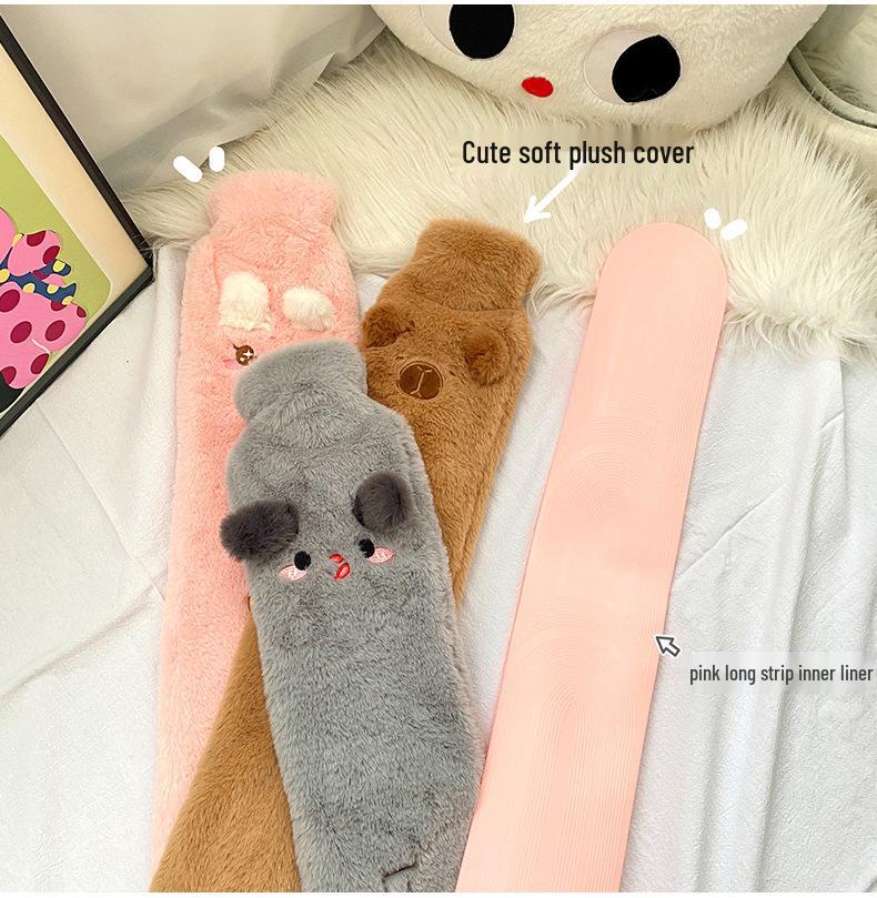 Мультяшная длинная грелка с утолщенным ПВХ-покрытием для зимнего постельного белья