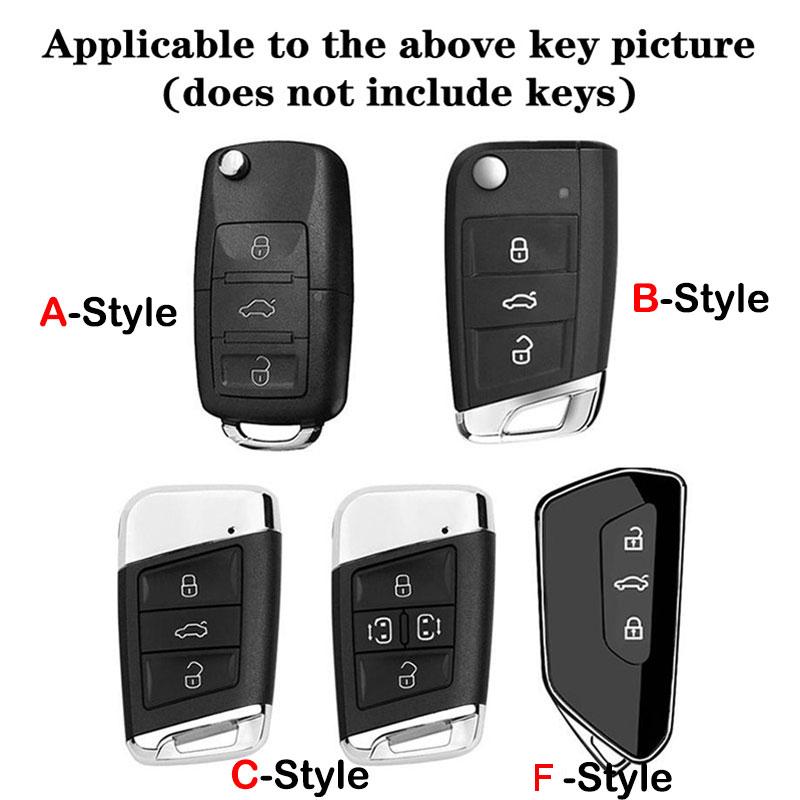 Zinc Alloy Leather Car Key Case Cover Holder Shell For SEAT Cupra Raval Born Leon PHEV Formentor Ateca Terramar FR valve core SI1
