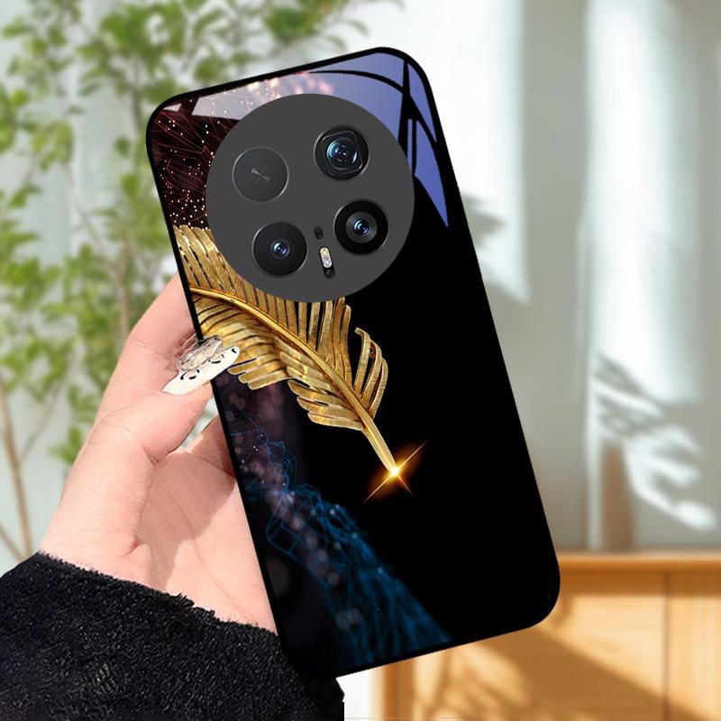 Закаленное Стекло Чехол Для Телефона Для Honor Magic 8 8Pro Роскошная Модная Задняя Крышка Для Magic8 Pro Чехлы BKQ-AN00 Ударопрочный Мультяшный Capa