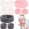 Женский макияж Коралловый флис Повязка на голову Умывание лица Мягкий держатель для волос Эластичные резинки для волос Головной убор для девочки Повязка для волос Аксессуары для волос