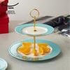 Yongfengyuan Madame Porcelain West Lake Blue Cake Set