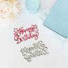 Happy Birthday Cutting Dies Carbon Steel Die Cut Templates Metal Embossing Stencils for Scrapbooking Card Making Album