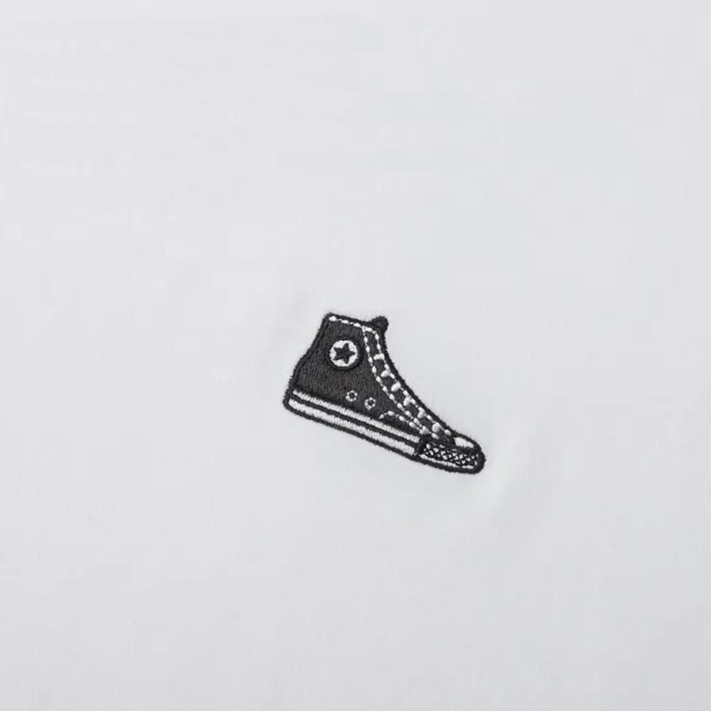 Converse Loose Sneaker Patch T-Shirt Asia Sizing 'White' Unisex 10027239-A01