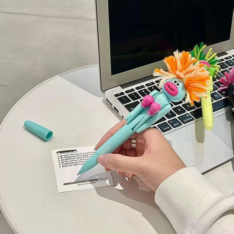 Cartoon Ballpoint Pen Creative Gel Pen Smooth Writing Stress Relief Student Study Office School Art Supplies