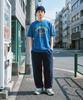 MODERMENT Normal Oversized Harbor Short Sleeve T-Shirt [Blue]