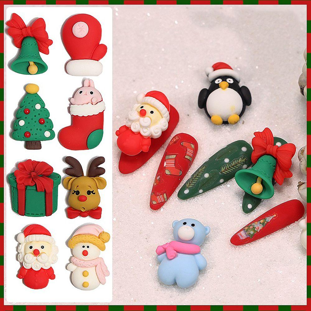 Christmas tree Manicure Accessories Nail Jewelry 3D Nail Art Decoration Christmas Nail Charms